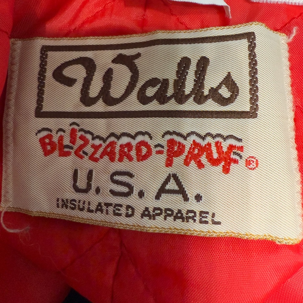Vintage Walls Navy Blizzard Pruf  jumpsuit with Quilted Insulated. Blizzard Pruf - Picture 11 of 12